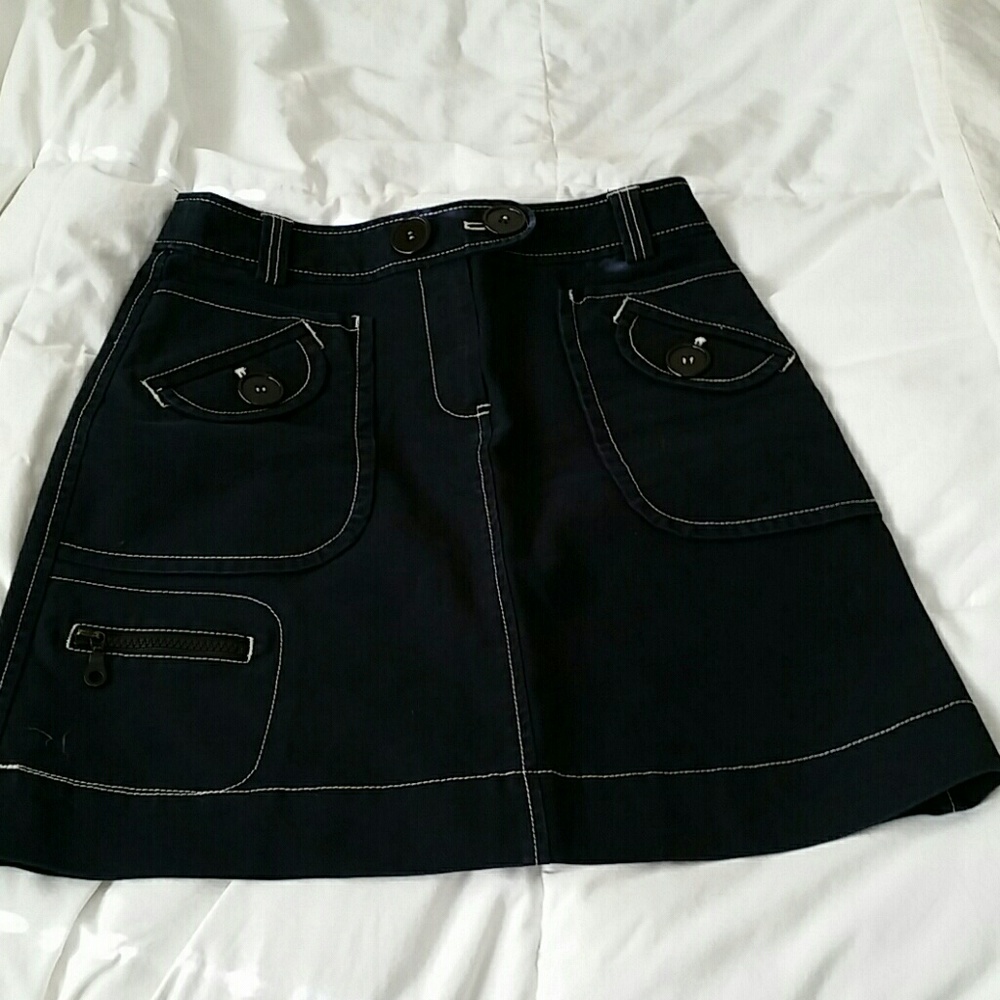 Black knee length skirt